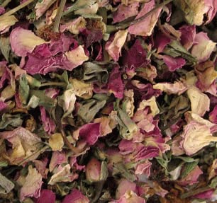 FIRE TEAS Pure Rose Tea - Dried Rose Petals, Buds & Flowers - Packaged in the USA.