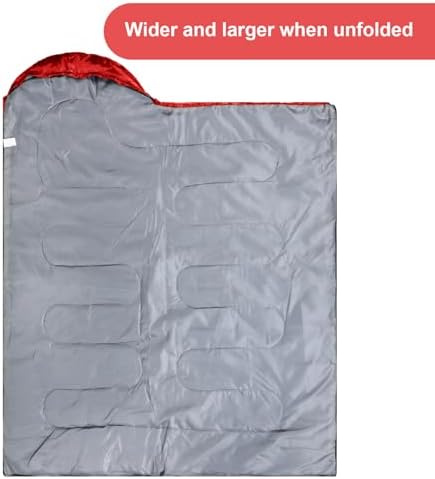 Tudomro 2 Pcs Camping Sleeping Bag for Adults Lightweight Packable Waterproof Camping Gear Equipment to Keep Warm for Outdoor Backpacking Hiking Travel