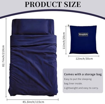 Sleeping Bag Liner, Compact Travel Sheets for Hotel Hostel