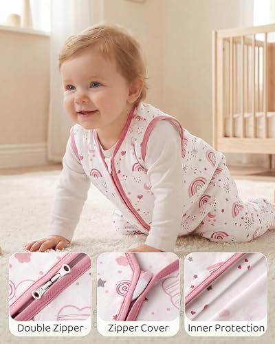 Baby Sleep Sack 18-24 Months 0.5 Tog Soft Sleeping Bag 100% Cotton