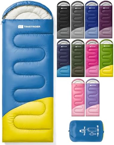 Sleeping Bags for Adults,Compact Lightweight Backpacking Sleeping Bag with Compression Sack for Youth, Camping Essentials Gearfor Hiking Travel Climbing Outdoor&Indoor Use