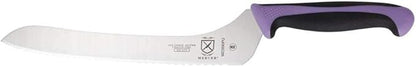 Mercer Culinary Millennia Colors Bread Knife, 9-Inch Offset Wavy Edge, Purple