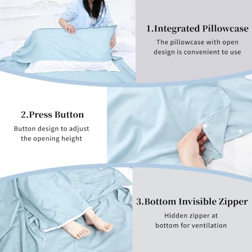 Sleeping Bag Liner, Compact Travel Sheets for Hotel Hostel