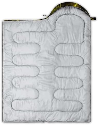 QOOMO Camping Sleeping Bags,3 Season Warm & Cool Weather,Lightweight,Waterproof Sleeping Bags for Adults & Kids,Traveling,and Outdoors,Camping Gear Equipment