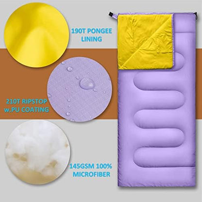 Compact Lightweight Sleeping Bags for Adults, Warm Weather Camping