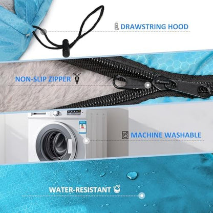 oaskys Camping Sleeping Bag - 3 Season Warm & Cool Weather - Summer Spring Fall Lightweight Waterproof for Adults Kids - Camping Essentials Gear Accessories Hiking Sleep Must Haves