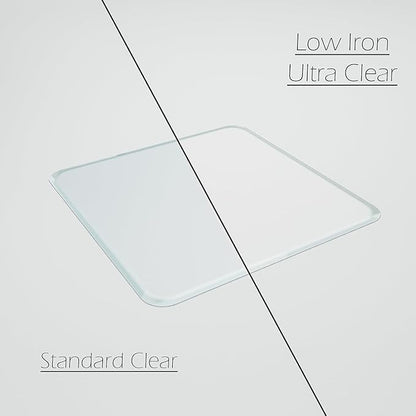 Glass Chair Mat with Exclusive Beveled Edge by Clearly Innovative 1/4” Thick Ultra-Clear Glass, Protect Your Home or Office Floor, Hardwood or Carpet (STARPHIRE, 36" by 46")