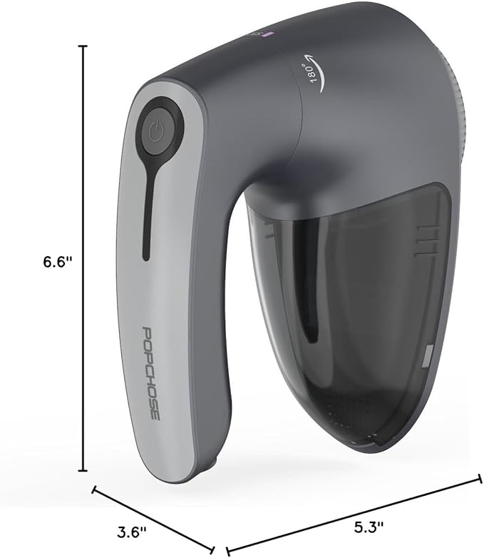 POPCHOSE Fabric Shaver for Clothing, Electric Lint Remover Sweater Shaver to Remove Pilling, Depiller for Clothes, Furniture, Couch, Fuzz with 6-Leaf Blades Extra, Electrostatic Brush