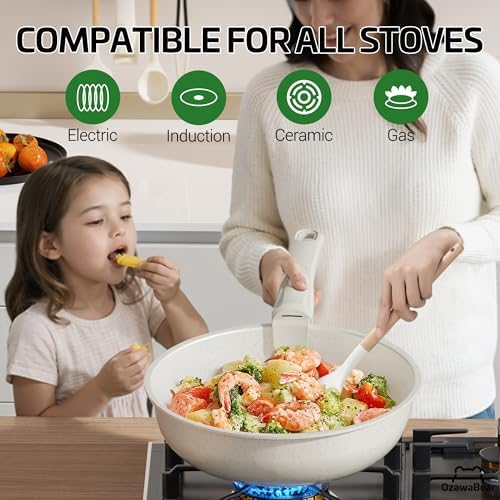 26 Pcs Pots and Pans Set Non Stick, Detachable Handle Cookware