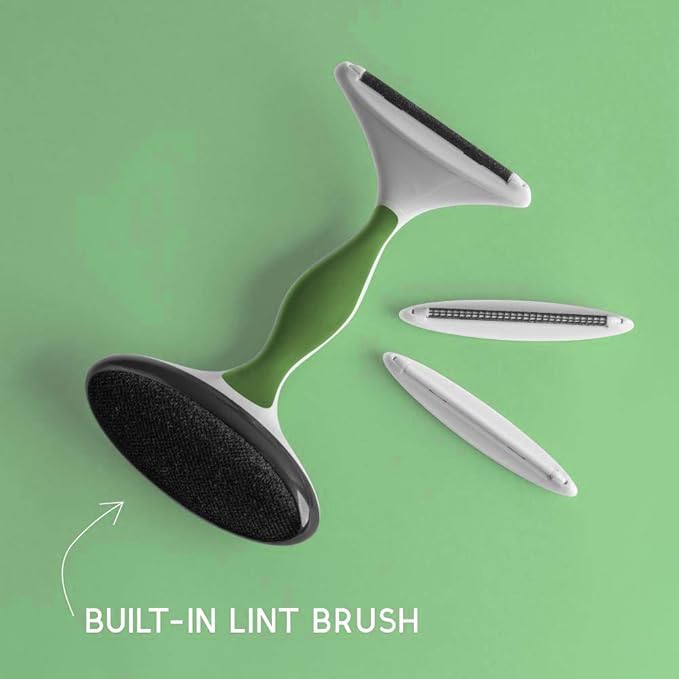 GLEENER Fabric Shaver & Lint Remover |Battery-Free 4-in-1 Depiller with 3 Fabric-Safe Edges for Clothes & Upholstery (I Dream of Greenie)