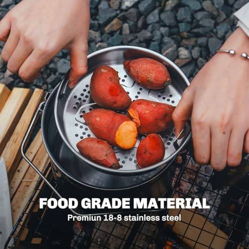 Firemaple Antarcti 1.8L Stainless Steel Pot Food Grade SUS304 Camping Pot