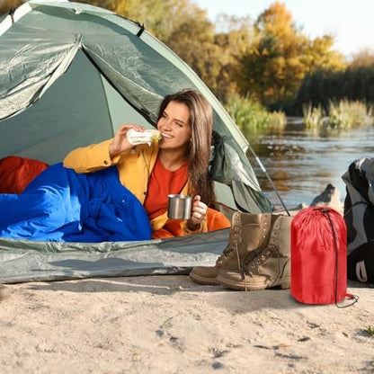 Tudomro 2 Pcs Camping Sleeping Bag for Adults Lightweight Packable Waterproof Camping Gear Equipment to Keep Warm for Outdoor Backpacking Hiking Travel