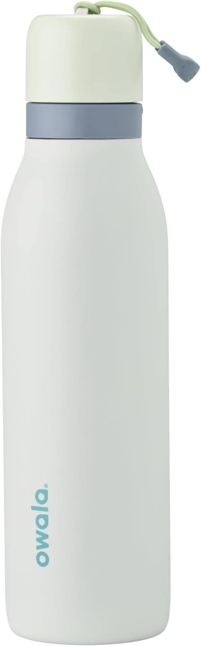 Owala FreeSip Twist Insulated Stainless Steel Water Bottle with Straw for Sports and Travel, BPA-Free, 18-oz, Mint/White (Iced Breeze)