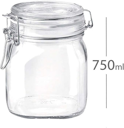 BORMIOLI ROCCO Square Fido Jar 0.75 Liter, 1 EA