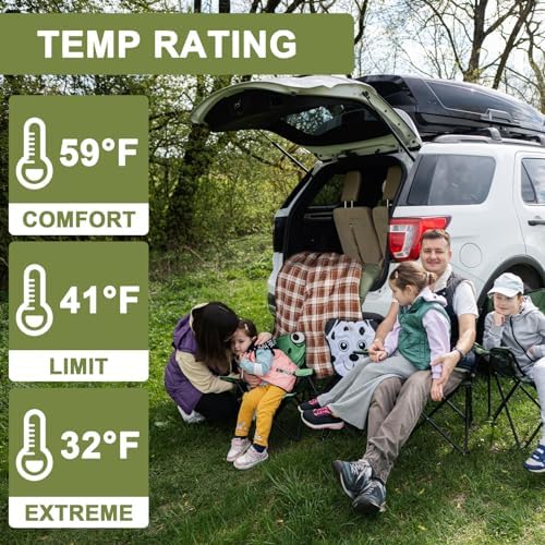 Cotton Flannel Double Sleeping Bag, 2 Person Camping Sleeping Bag