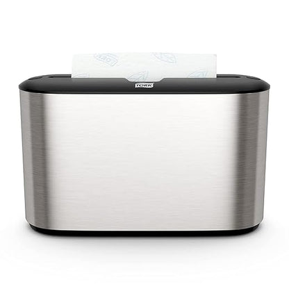 Tork Xpress Stainless Steel Paper Towel Dispenser Compact Design, Fits H2 Hand Towels, Ideal for Home Use Single Unit (302030)