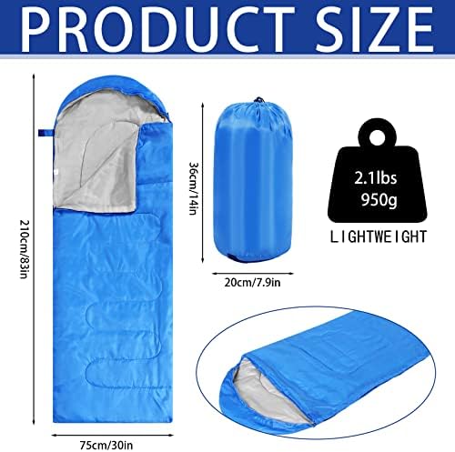 Junkin 12/36 Pcs Camping Sleeping Bags for Adult