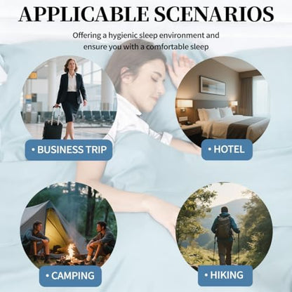 Sleeping Bag Liner, Compact Travel Sheets for Hotel Hostel