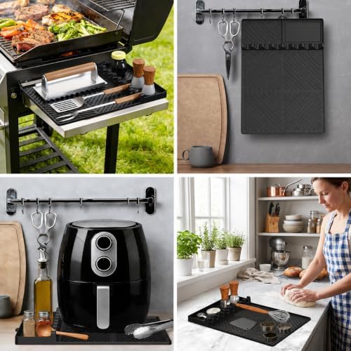 Find law Silicone Tools Mat for Griddle & Kitchen Countertop