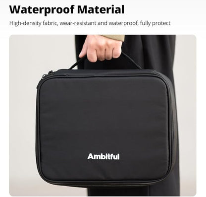 AMBITFUL Carrying Bag Zoom P7 for Photography Equipments with Large Capacity, Multi-functional Storage Case for Mini Drone and Other Accessories,with Thick Sponges and Interial Mesh Layer