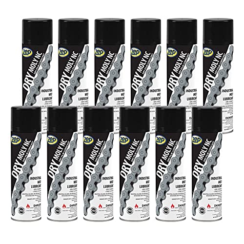 Zep Dry Moly NC Dry Film Lubricant - 14 oz (Case of 12) 10601 - Reduces Friction and Wear for Metal-to-Metal Contact Points, Stable and Effective, Non-Chlorinated