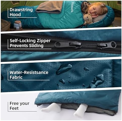 Lightweight Compact Sleeping Bag for Adults & Kids Camping Backpacking Warm