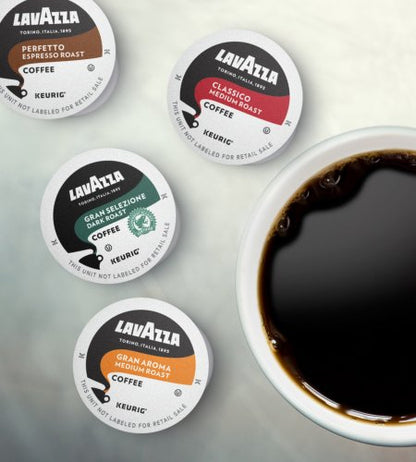 Lavazza Classico Single-Serve Coffee K-Cup® Pods for Keurig® Brewer, Medium Roast, Caps Classico, 16 Count Full-bodied medium roast with rich flavor and notes of dried fruit, Value Pack