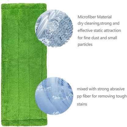 6 Pack Replacement Microfiber Hardwood Floor Mop Refill Compatible with 3M Scotch-Brite M-005 Floor Mop Wet/Dry Use