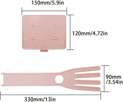 Pink Color Gloves Stand 15x12x34cm Kitchen Multifunctional Rubber Gloves Drain Rack Towel Storage Holder Drying Stand Creative Kitchen Tool