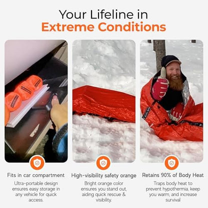 Sierra Madre Emergency Sleeping Bag, Waterproof Thermal Bivy Sack