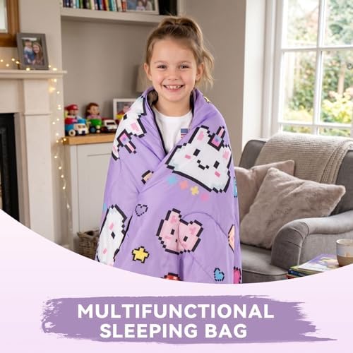 Kids Sleeping Bag for Camping, Lightweight 3 Season Cold Weather Warm Bag