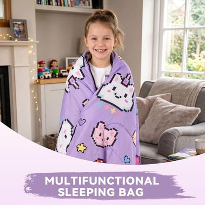 Kids Sleeping Bag for Camping, Lightweight 3 Season Cold Weather Warm Bag