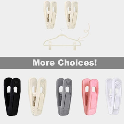 Beige Velvet Hangers (50-Pack), Non-Slip Velvet Clips for Skirts, Suits
