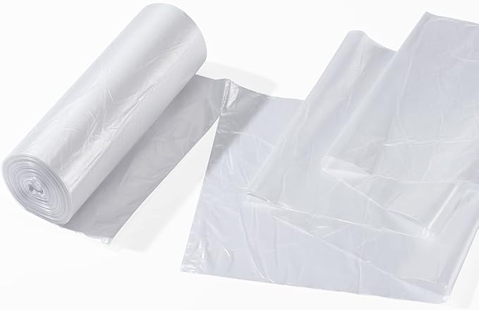 TYPLASTICS Trash Can Liner - Wholesale 1000 Count Garbage Bags on Perforated Roll 7-10 Gallon Multipurpose for Office Bathrooms Business Home Commercial and Industrial Needs 24" x 24"