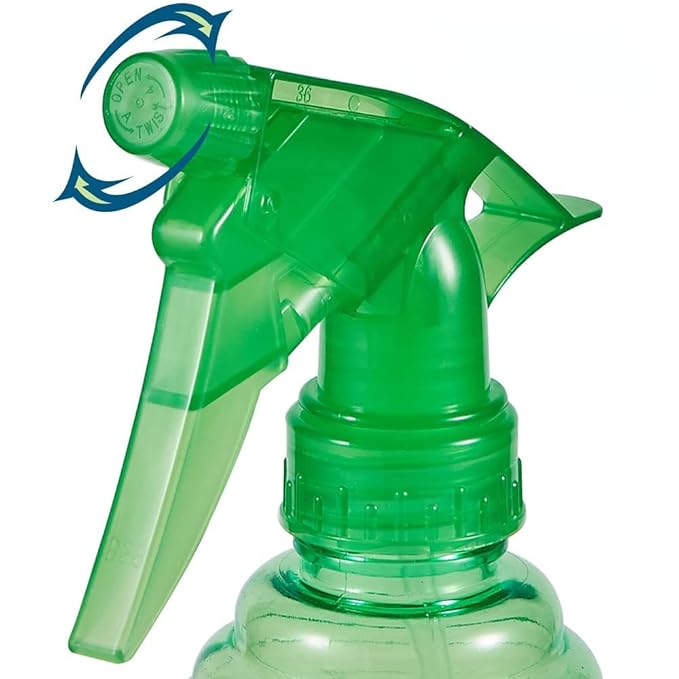 Spray Bottles - 3 Pack, 16 oz - Mist/Stream, Bright Colors, Sturdy, Leak Proof, BPA Free, For Cleaning, Plants, Pet, Vinegar, BBQ, Hair, Cooking - Perfect Size, Easy to Use. With Labels, Funnel