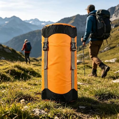 Compression Sack, Compression Stuff Sack, Water-Resistant & Ultralight Sleeping Bag Stuff Sack - Space Saving Gear for Camping, Hiking