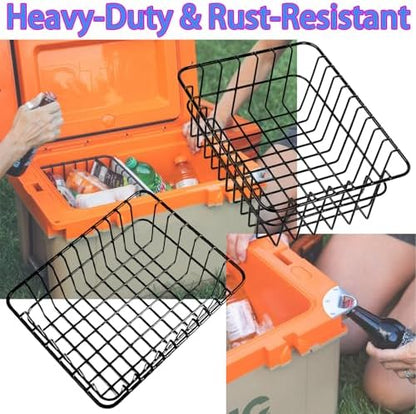 Cooler Basket for RTIC 32QT Ultra-Light Coolers, Stainless Steel Storage Dry-Goods Basket, Keep Smaller Items Dry, Compatible with Ice, Dividers, Locks and Other Accessories.