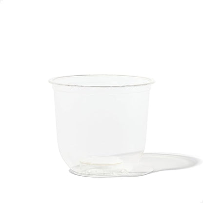 TOSSWARE NATURAL Arc - Plant Based Clear Cold Cups 12 oz - Plastic Alternative for Parties, Bachelorettes, Weddings - Recyclable - Set of 50