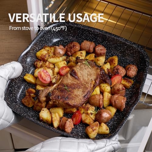 BECIGAR 24pcs Ceramic Pots and Pans Set, Nonstick Detachable Handle Cookware, Induction Kitchen Cooking Set with Removable Handle,include Frying Pans & Saucepans Oven Safe (Black)