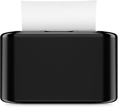 Multifold Paper Towel Dispenser Countertop, Hand Towel Dispenser for Bedroom, Bathroom, Kitchen, Toilet (Black)