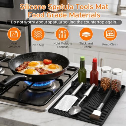 Find law Silicone Tools Mat for Griddle & Kitchen Countertop