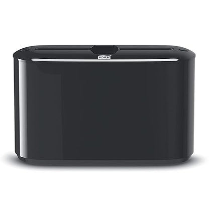 Tork Xpress Paper Towel Dispenser, Black, Single-Dispensing, Compatible with H2 Refills, Space-Saving Design (302028)
