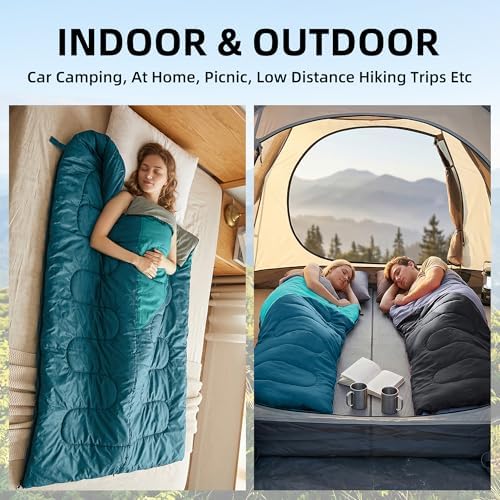 Lightweight Compact Sleeping Bag for Adults & Kids Camping Backpacking Warm