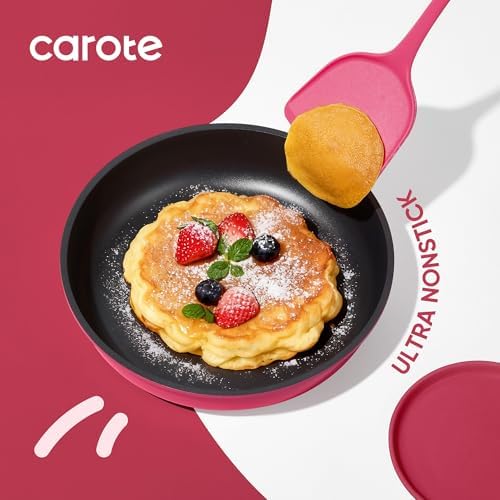 CAROTE 15pcs Pots and Pans Set Non Stick, Cookware Set Detachable Handle