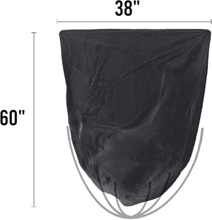 55-60 Gallon Trash Bags, 150 Count Bulk, Black Heavy Duty Garbage bags, Multi-purpose Trash Can Bin Liners for Business Home Commercial, Industrial Contractors, Storage, Outdoor