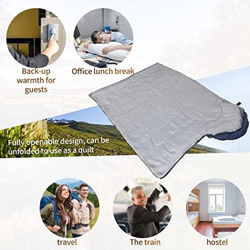 Macarrie 10 Pcs Bulk Sleeping Bags for Adults 0 Degree Waterproof Emergency Sleeping Bags with Compression Sack for Camping Hiking Backpacking Outdoor Activities