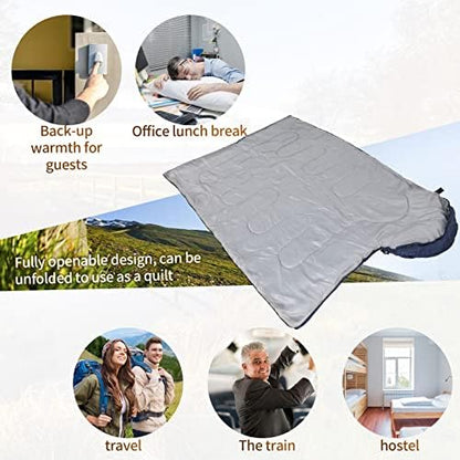 Macarrie 10 Pcs Bulk Sleeping Bags for Adults 0 Degree Waterproof Emergency Sleeping Bags with Compression Sack for Camping Hiking Backpacking Outdoor Activities