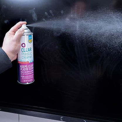 Invisible Glass 91014 Clear Plastic Cleaner - Cleans and Protects Plastic on Electronics, Appliances, Eyewear, Cars, Trucks, RVs, Boats & More - Helps Prevent Fog and Static - 19 oz