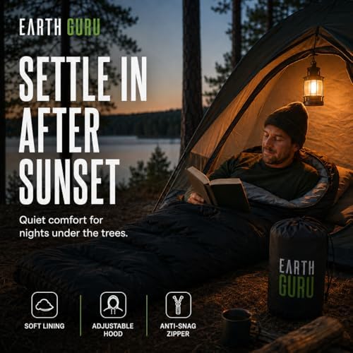 Sleeping Bags for Adults Cold Weather & Warm - Backpacking Camping Sleeping Bag for Kids 10-12, Girls, Boys - Lightweight Compact Camping Essentials Gear Accessories Hiking Sleep Must Haves