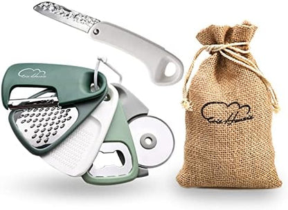 Kitchen Gadgets 6 Piece Set, Camping Cooking Utensils, Green